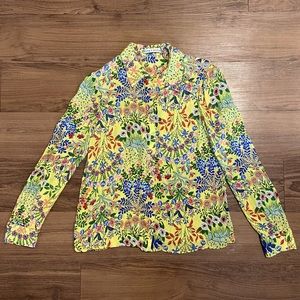 Alice & Olivia Silk Button Up